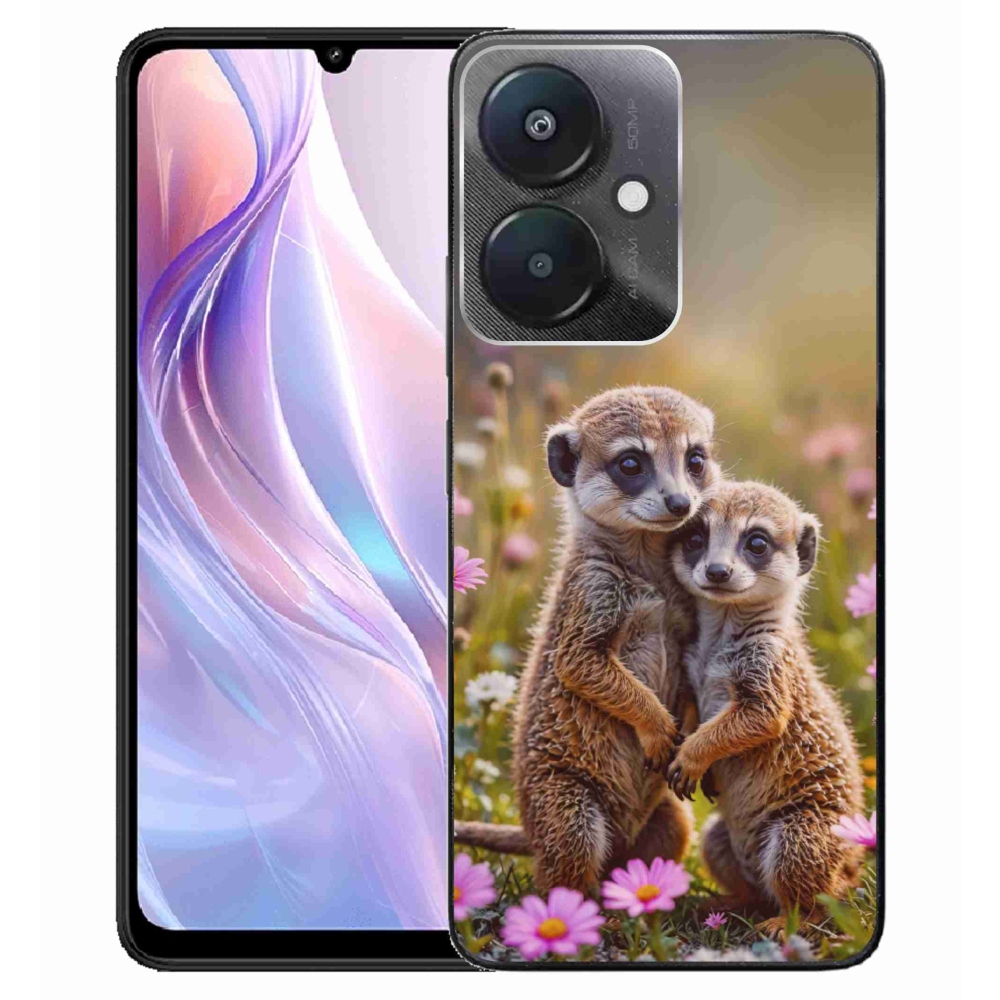 Gélový kryt mmCase na Xiaomi Redmi 13C 5G - surikatí duo