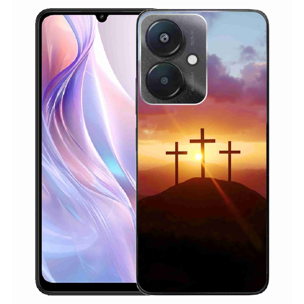 Gélový kryt mmCase na Xiaomi Redmi 13C 5G - tri kríža