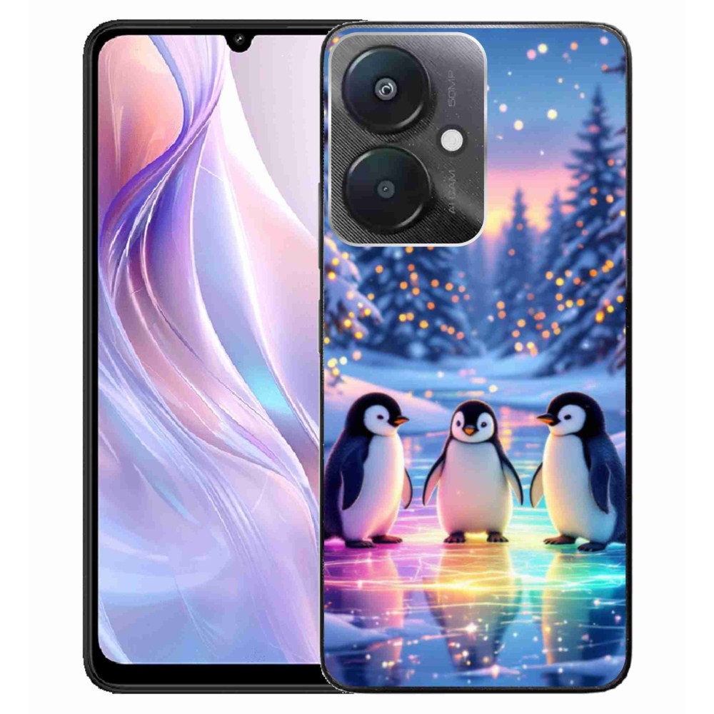 Gélový kryt mmCase na Xiaomi Redmi 13C 5G - tučniaky