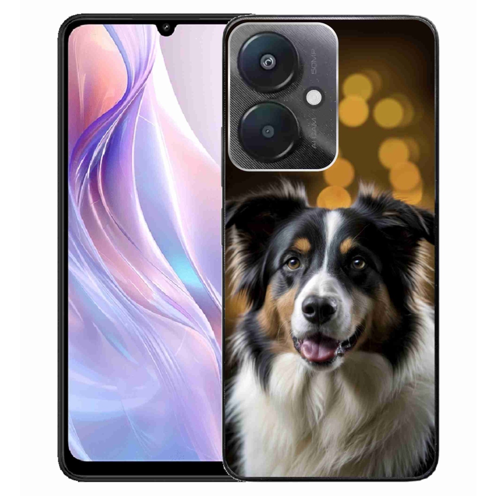 Gélový kryt mmCase na Xiaomi Redmi 13C 5G - usmievavý austrálsky ovčiak