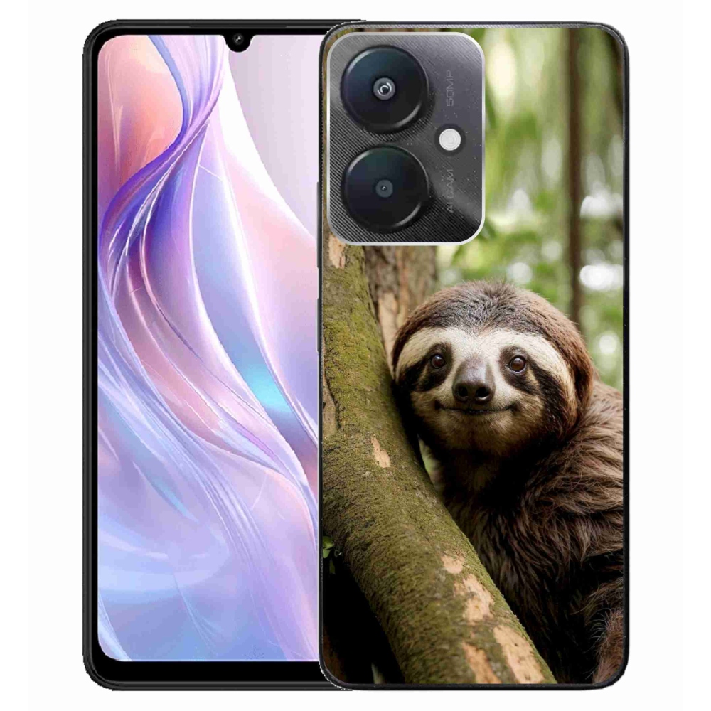 Gélový kryt mmCase na Xiaomi Redmi 13C 5G - usmievavý leňochod