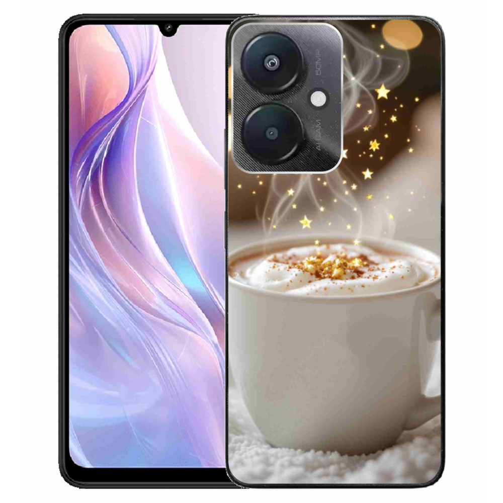 Gélový kryt mmCase na Xiaomi Redmi 13C 5G - vianočný horúci nápoj