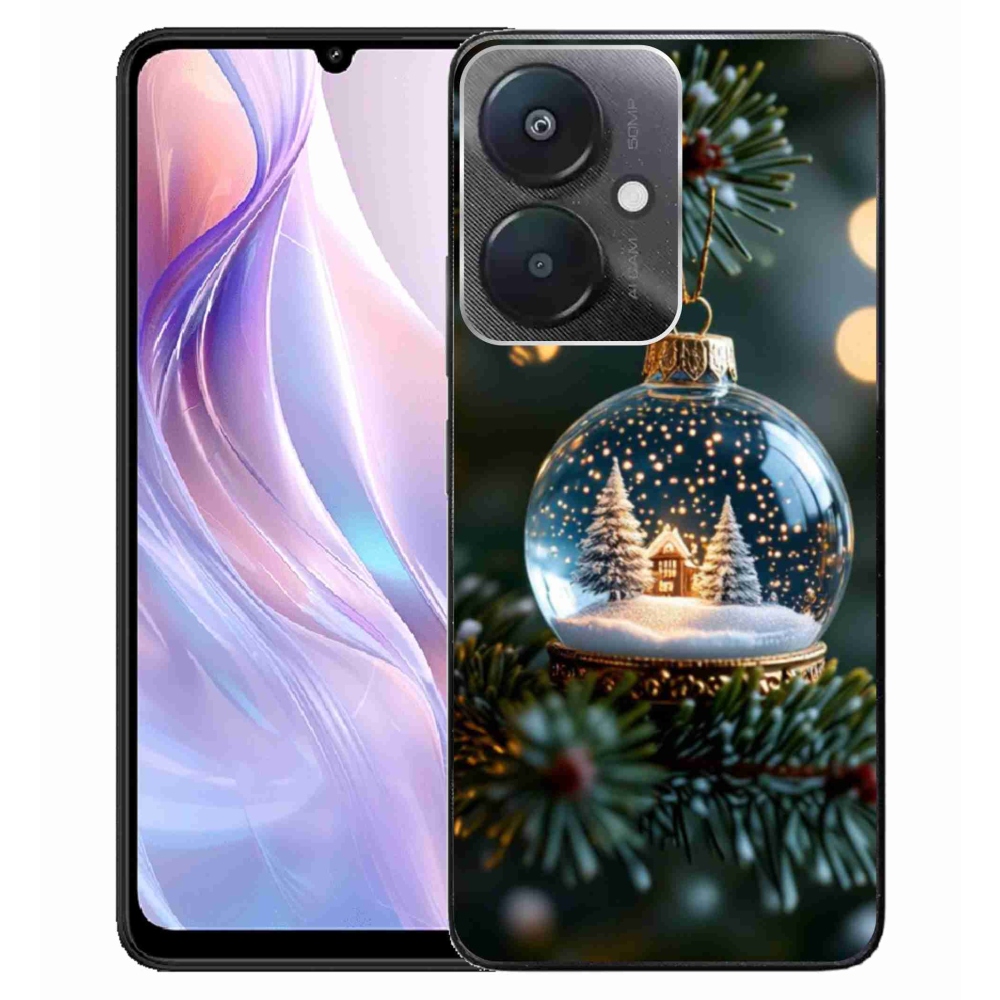 Gélový kryt mmCase na Xiaomi Redmi 13C 5G - vianočné gule 2