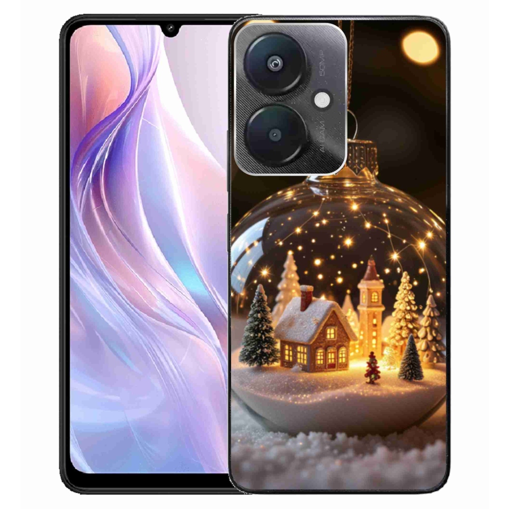 Gélový kryt mmCase na Xiaomi Redmi 13C 5G - vianočné gule 3