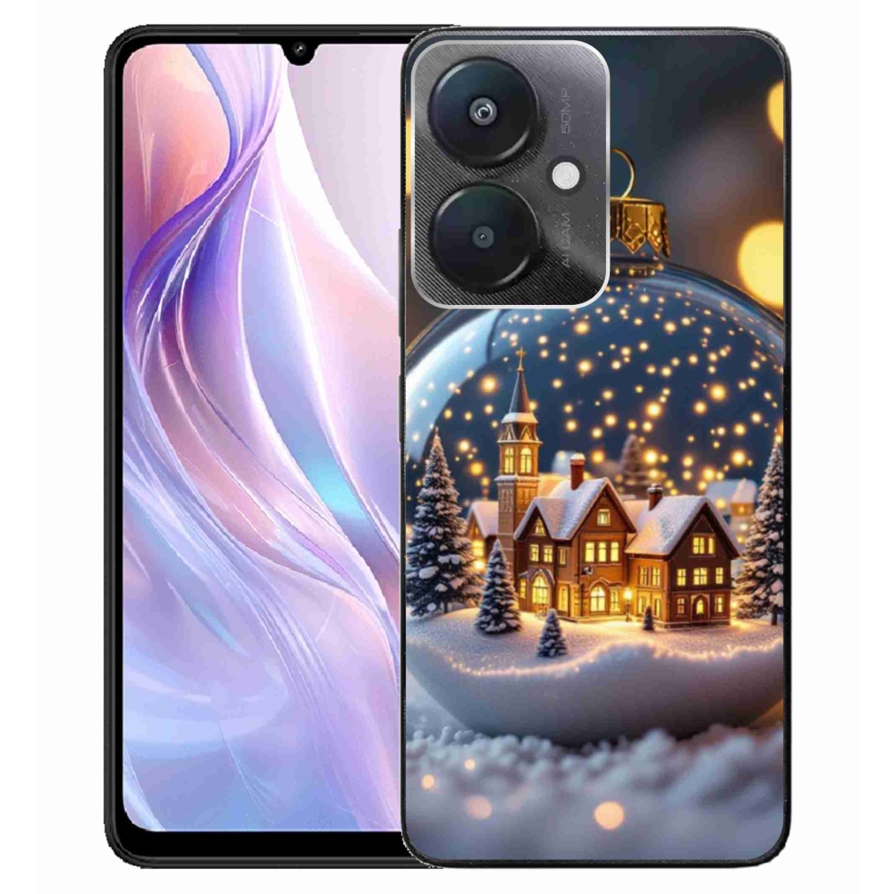 Gélový kryt mmCase na Xiaomi Redmi 13C 5G - vianočné gule 4