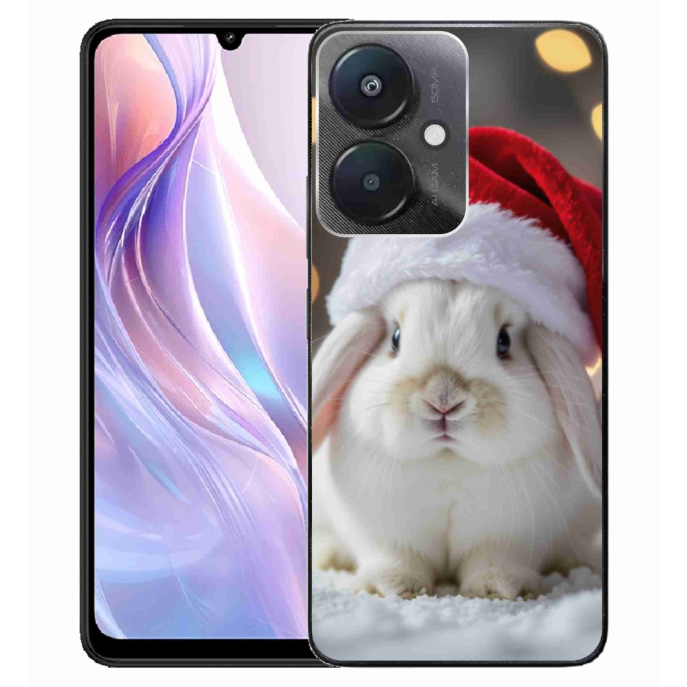 Gélový kryt mmCase na Xiaomi Redmi 13C 5G - vianočný králik