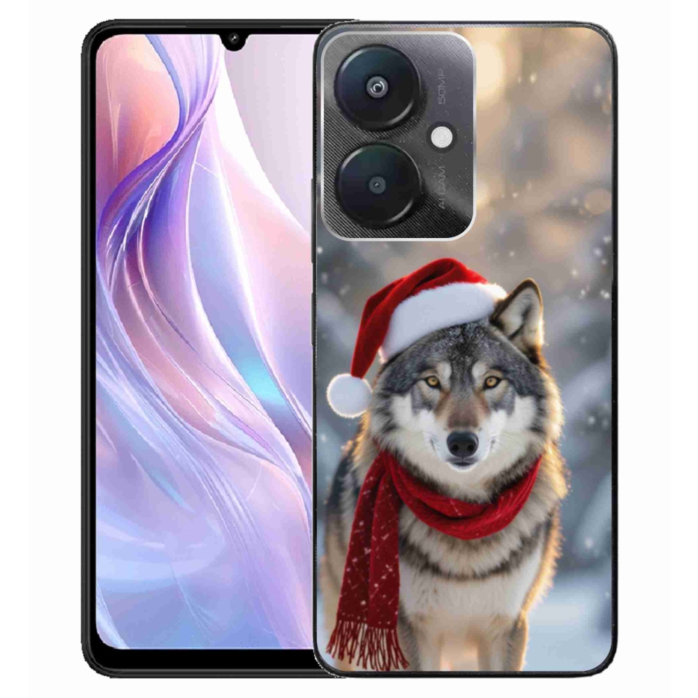 Gélový kryt mmCase na Xiaomi Redmi 13C 5G - vianočný vlk