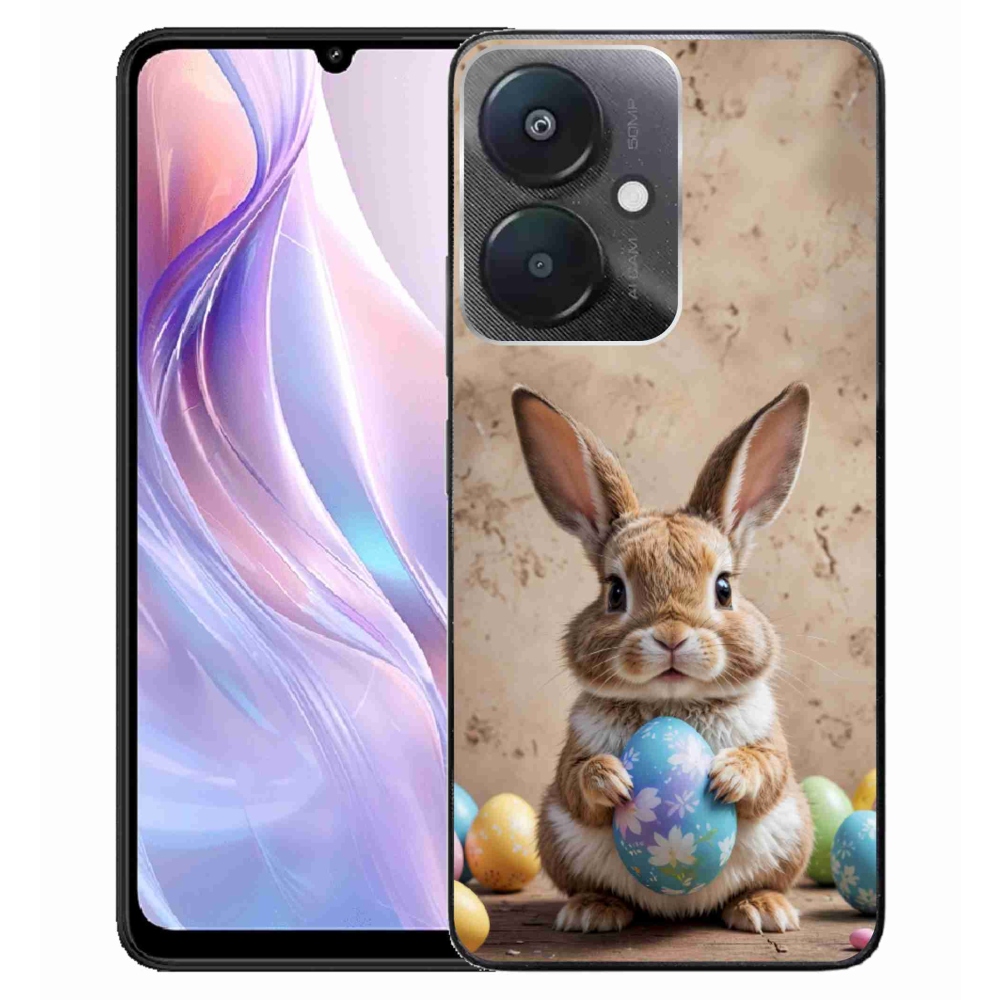 Gélový kryt mmCase na Xiaomi Redmi 13C 5G - veľkonočný zajačik