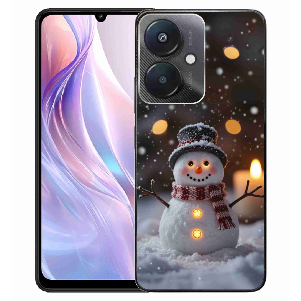 Gélový kryt mmCase na Xiaomi Redmi 13C 5G - veselý snehuliak