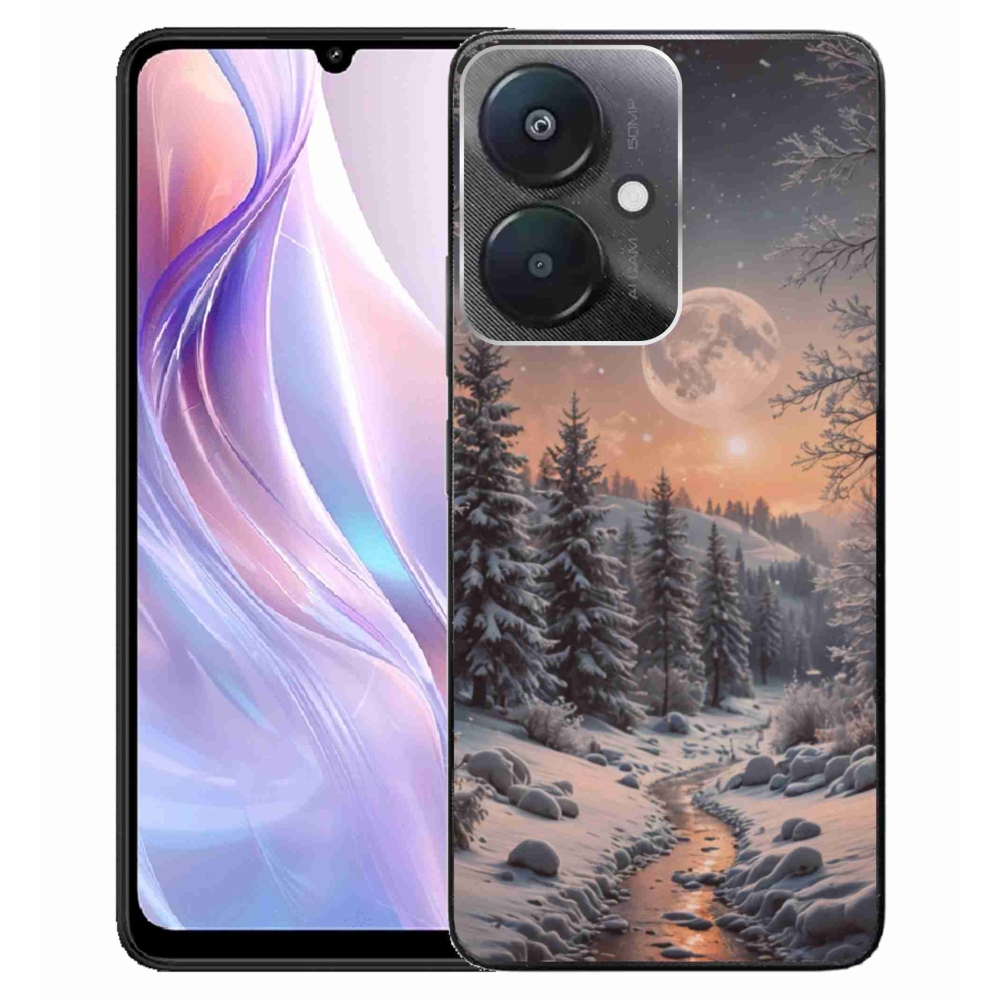 Gélový kryt mmCase na Xiaomi Redmi 13C 5G - zimná krajina 2