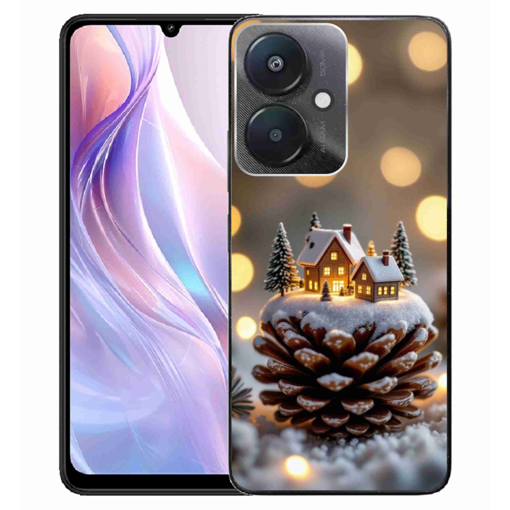 Gélový kryt mmCase na Xiaomi Redmi 13C 5G - zimná dedinka