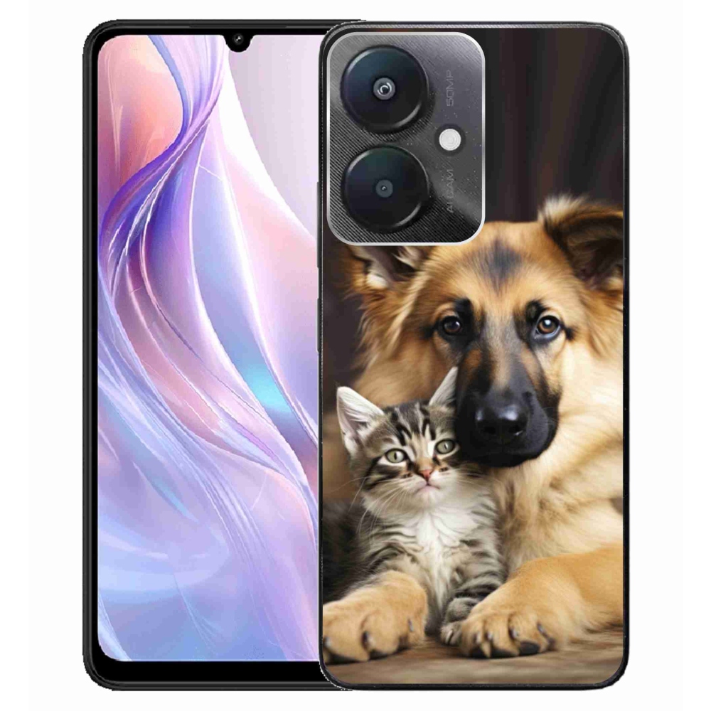 Gélový kryt mmCase na Xiaomi Redmi 13C 5G - zvieracie priateľstvo