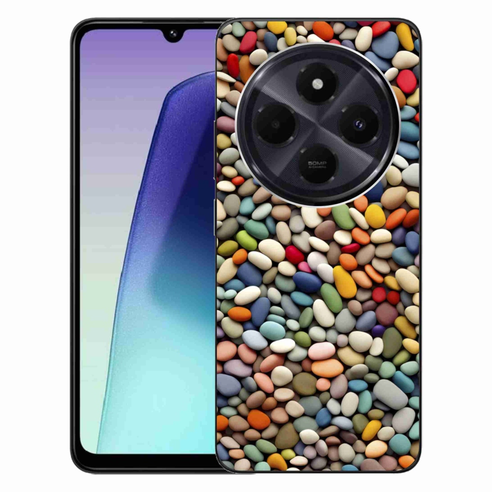 Gélový kryt mmCase na Xiaomi Redmi 14C/Poco C75 - farebné kamienky 2