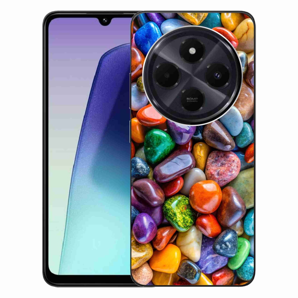 Gélový kryt mmCase na Xiaomi Redmi 14C/Poco C75 - farebné kamienky