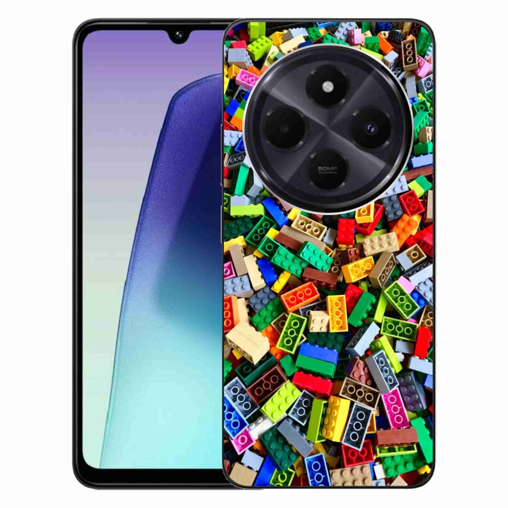 Gélový kryt mmCase na Xiaomi Redmi 14C/Poco C75 - farebné stavebné kocky