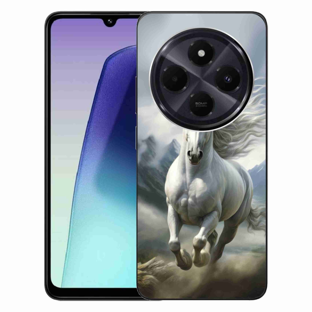 Gélový kryt mmCase na Xiaomi Redmi 14C/Poco C75 - bežiaci biely kôň 3