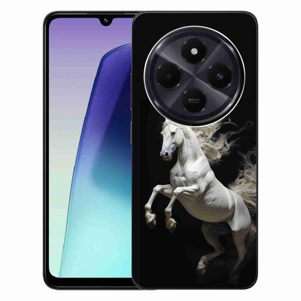 Gélový kryt mmCase na Xiaomi Redmi 14C/Poco C75 - biely kôň 4