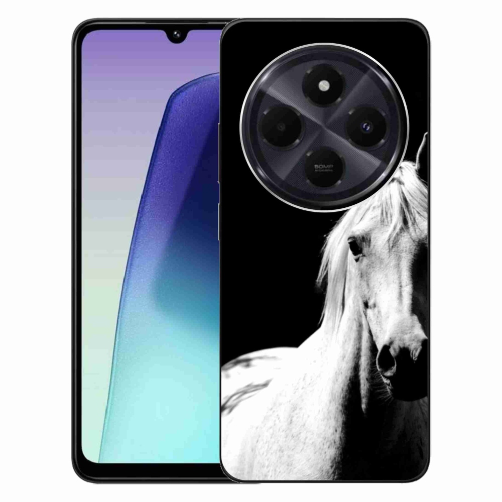 Gélový kryt mmCase na Xiaomi Redmi 14C/Poco C75 - biely kôň 5