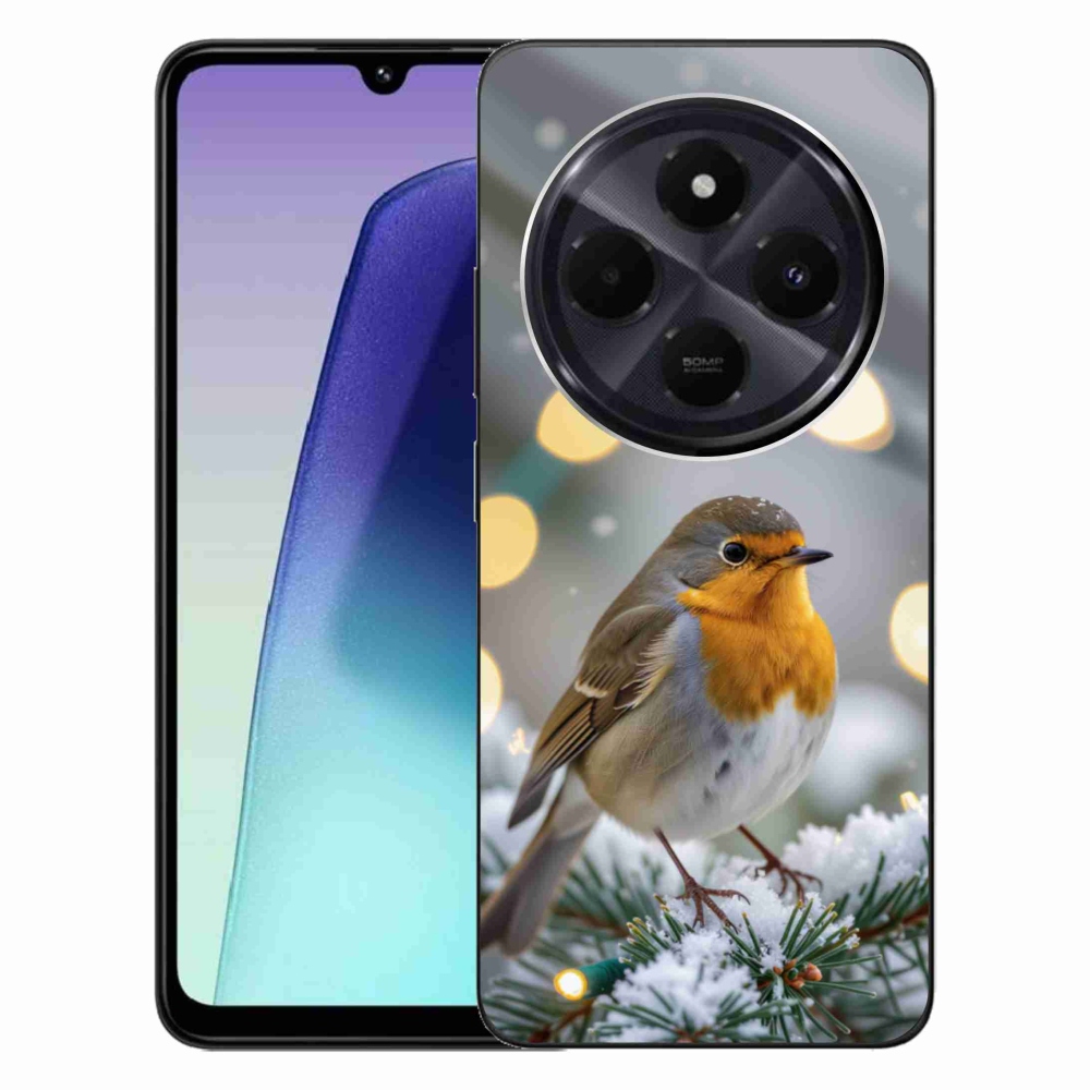 Gélový kryt mmCase na Xiaomi Redmi 14C/Poco C75 - červienka v zime