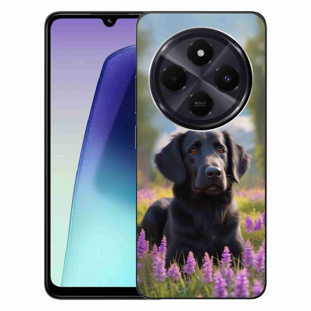 Gélový kryt mmCase na Xiaomi Redmi 14C/Poco C75 - elegantný čierny retriever