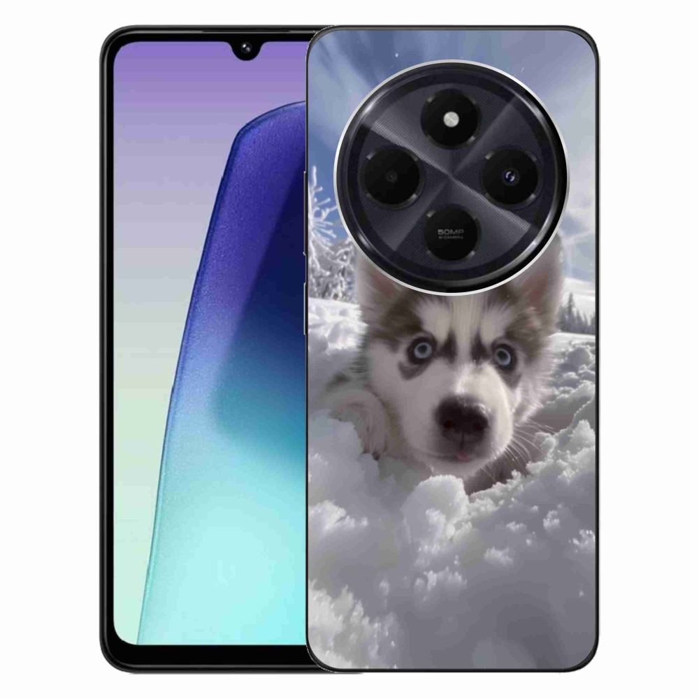 Gélový kryt mmCase na Xiaomi Redmi 14C/Poco C75 - husky v snehu