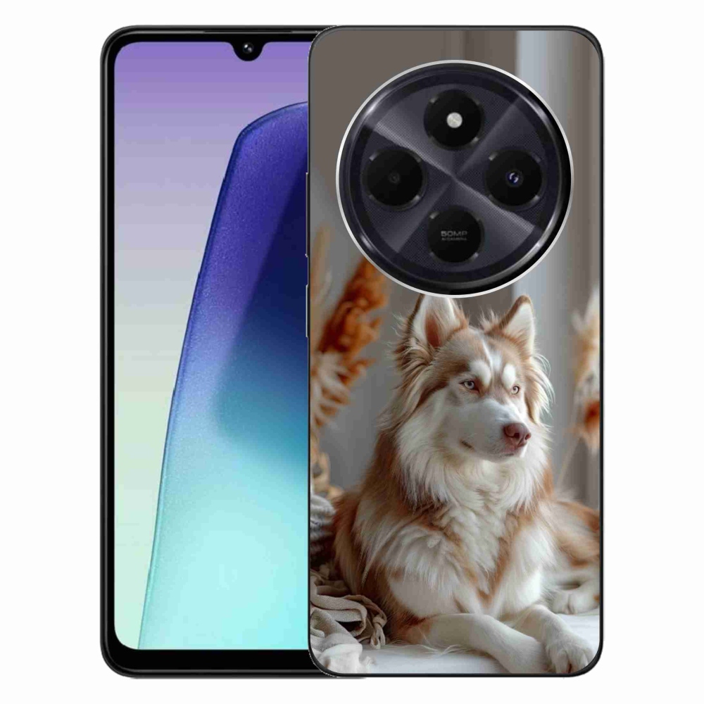 Gélový kryt mmCase na Xiaomi Redmi 14C/Poco C75 - pokojný sibírsky husky