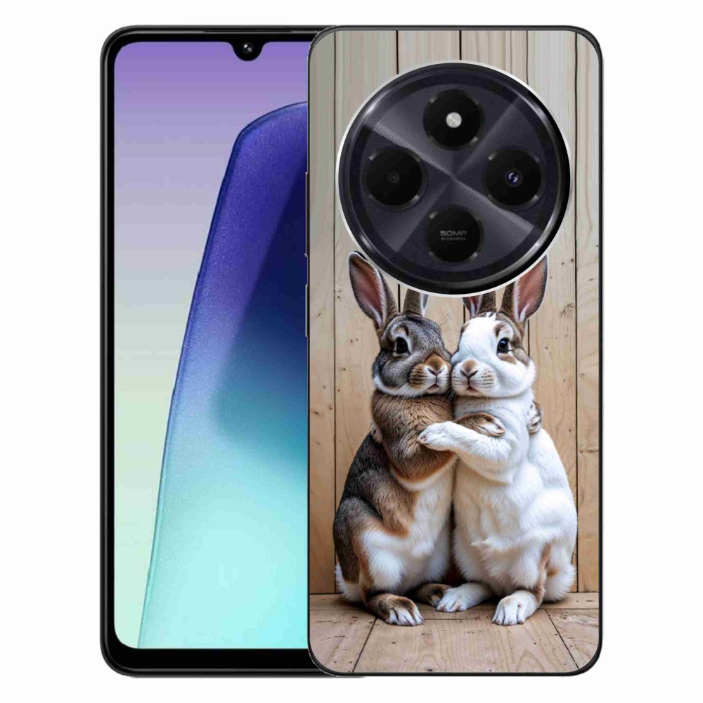Gélový kryt mmCase na Xiaomi Redmi 14C/Poco C75 - králičie pár