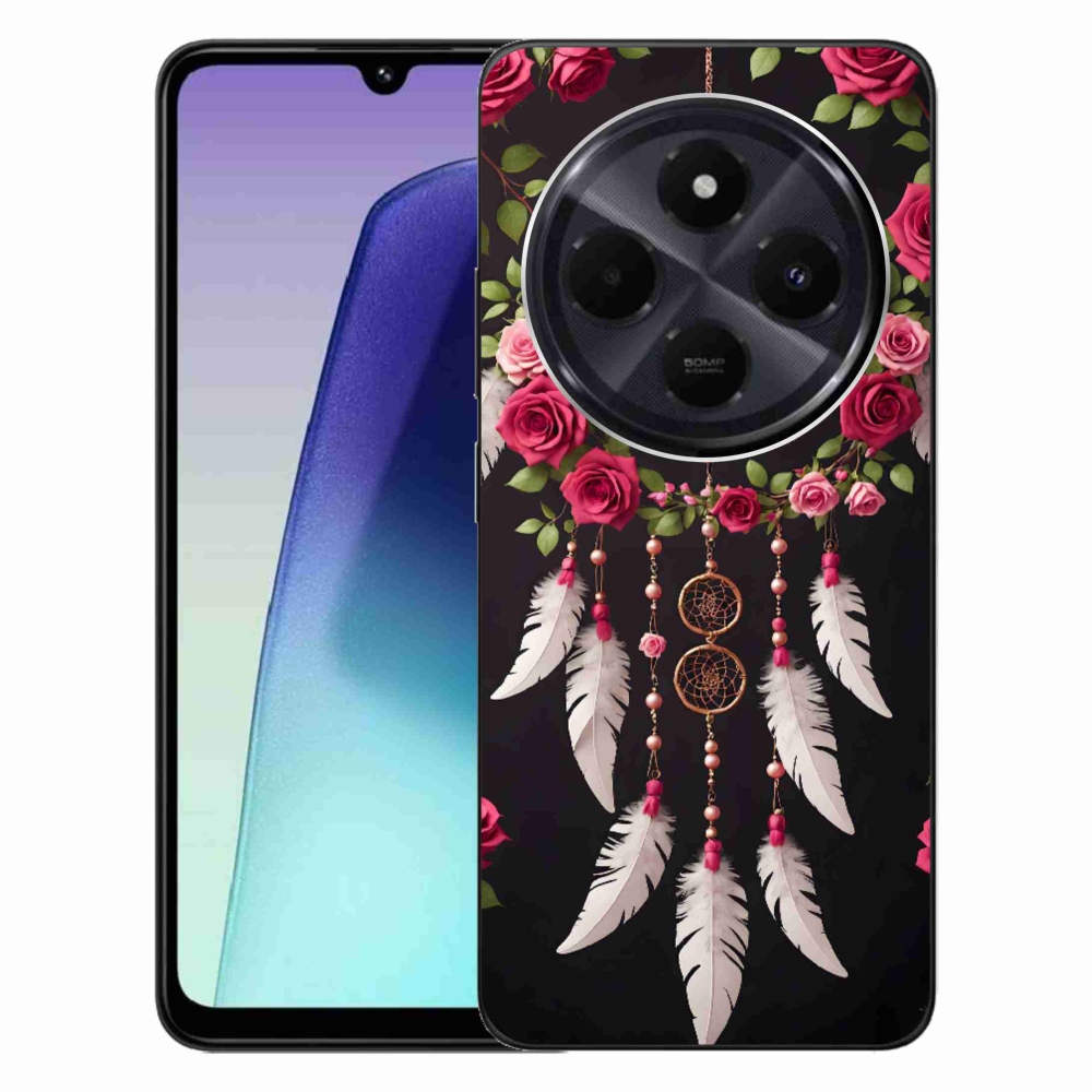 Gélový kryt mmCase na Xiaomi Redmi 14C/Poco C75 - lapač snov s ružami