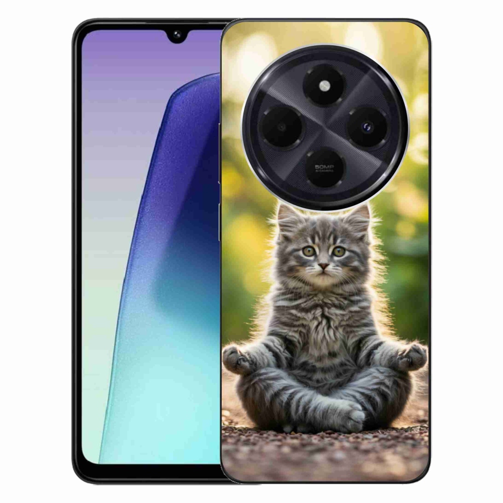 Gélový kryt mmCase na Xiaomi Redmi 14C/Poco C75 - meditujúce mačiatko