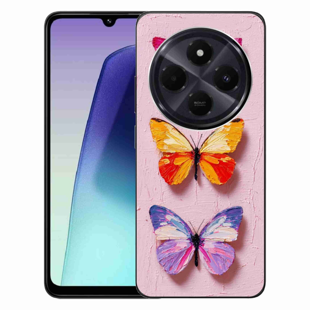 Gélový kryt mmCase na Xiaomi Redmi 14C/Poco C75 - motýlia trojica