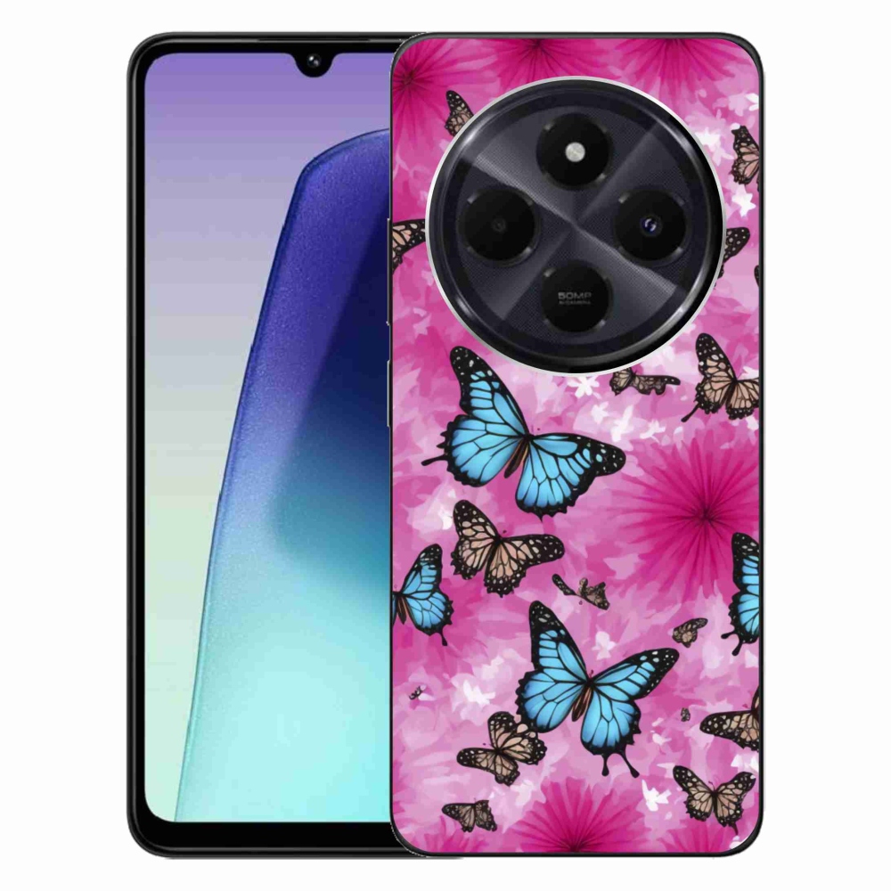 Gélový kryt mmCase na Xiaomi Redmi 14C/Poco C75 - motýlia záhrada