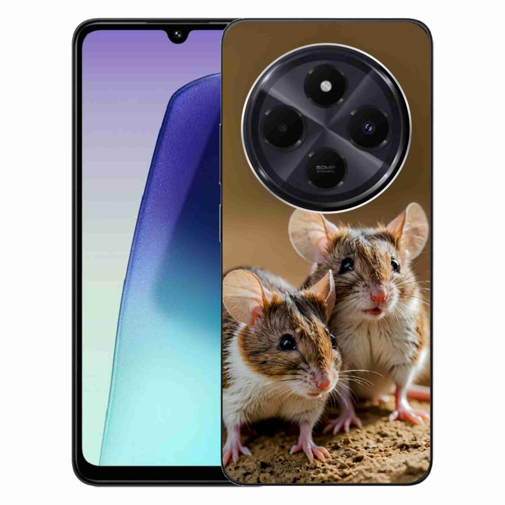 Gélový kryt mmCase na Xiaomi Redmi 14C/Poco C75 - myší duo