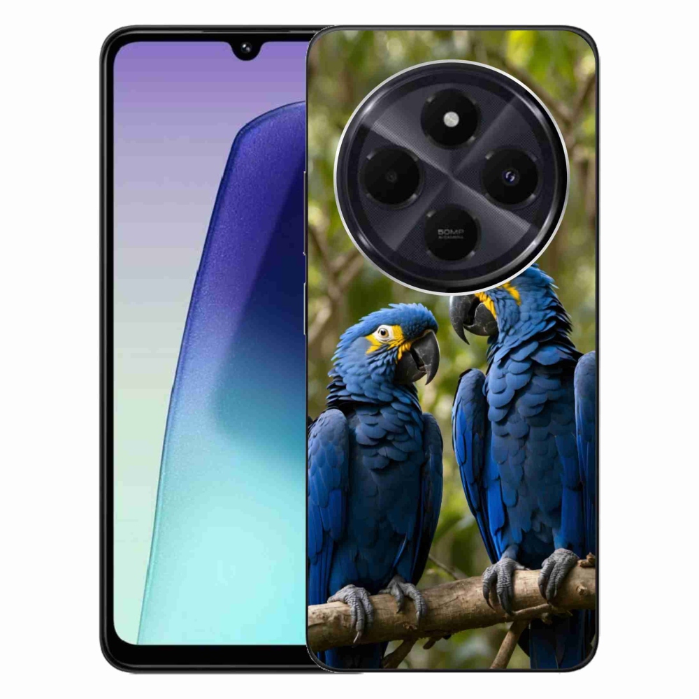 Gélový kryt mmCase na Xiaomi Redmi 14C/Poco C75 - papagájové duo