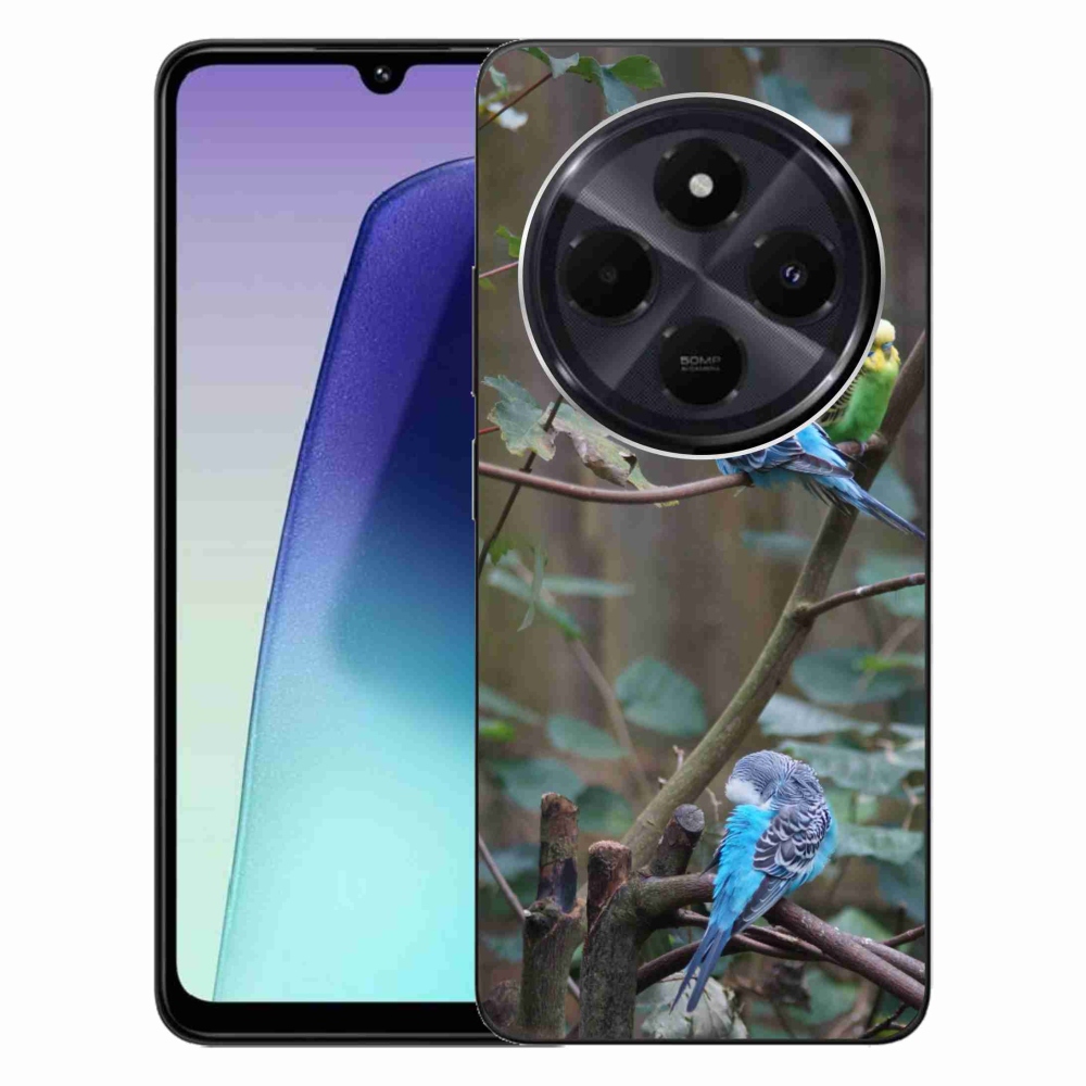 Gélový kryt mmCase na Xiaomi Redmi 14C/Poco C75 - papagáje na vetve