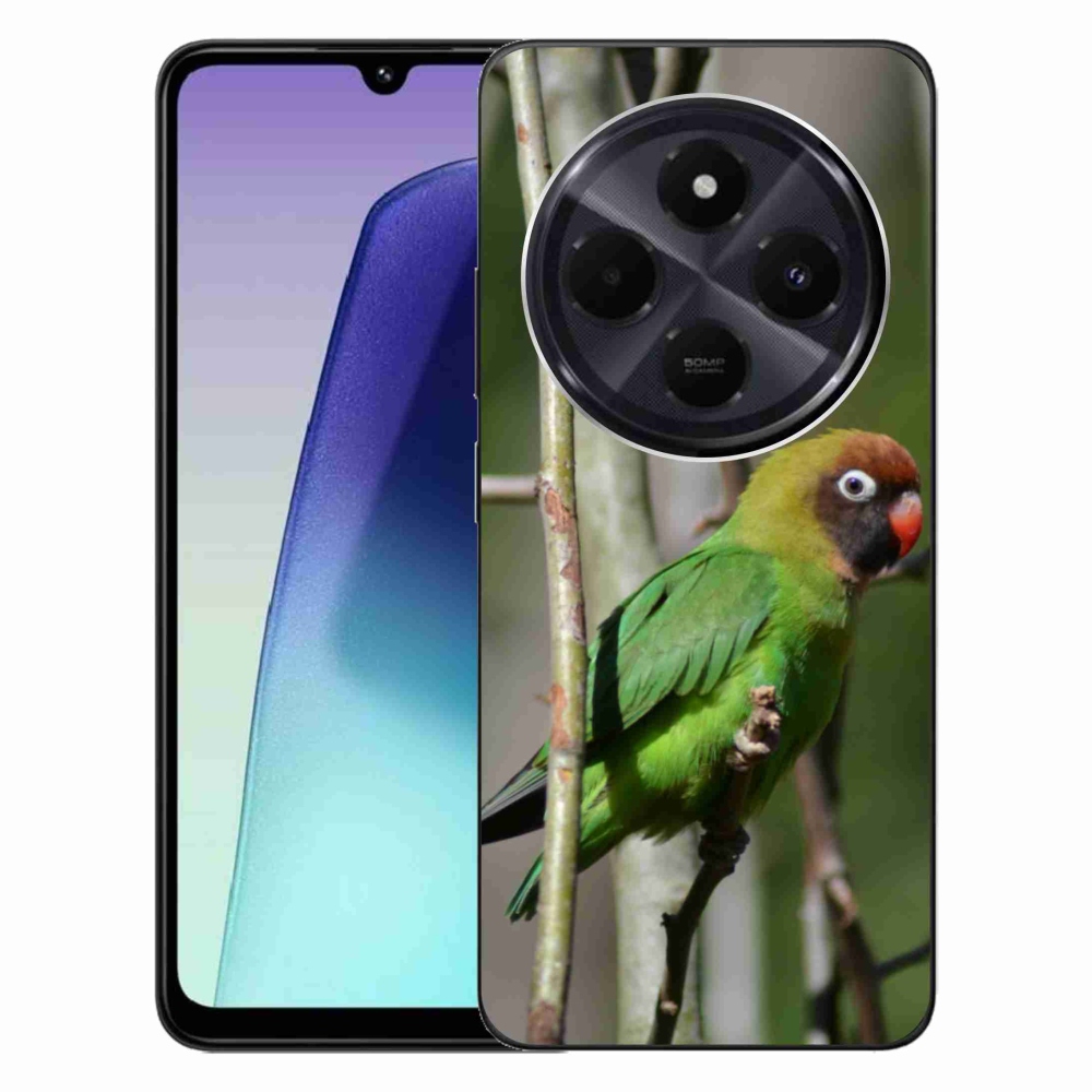 Gélový kryt mmCase na Xiaomi Redmi 14C/Poco C75 - papagáj agapornis