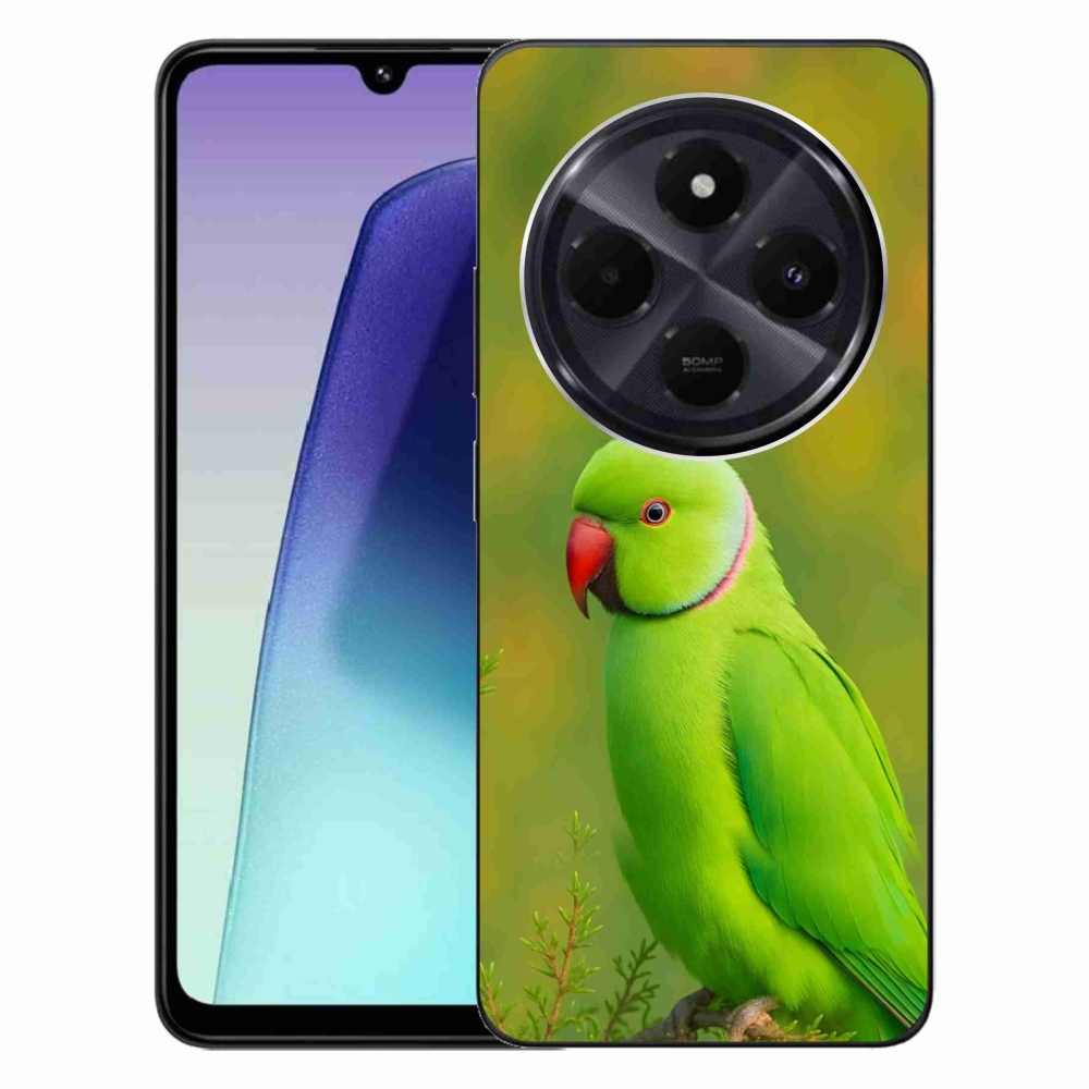 Gélový kryt mmCase na Xiaomi Redmi 14C/Poco C75 - papagáj Alexandr 2
