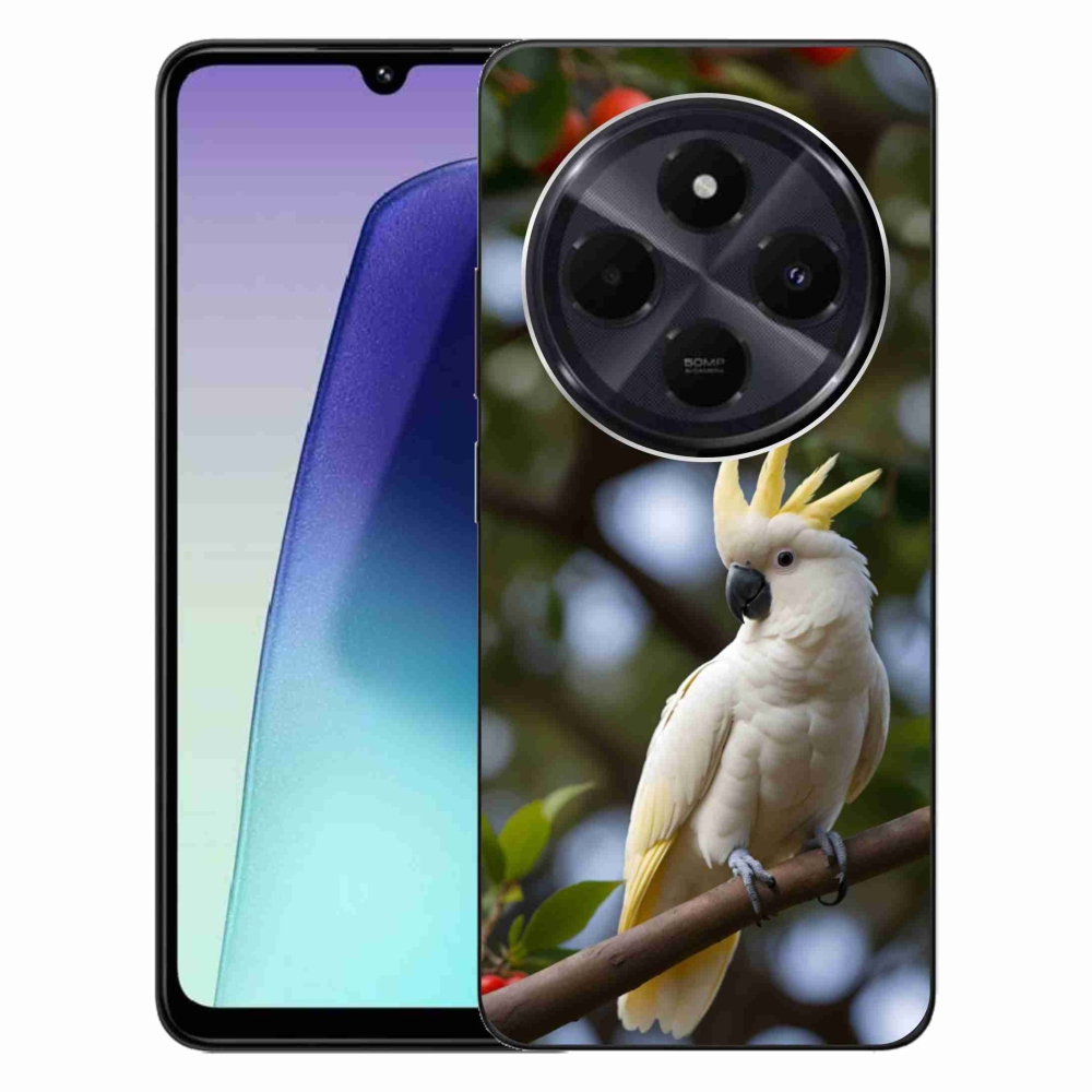 Gélový kryt mmCase na Xiaomi Redmi 14C/Poco C75 - papagáj kakadu 3