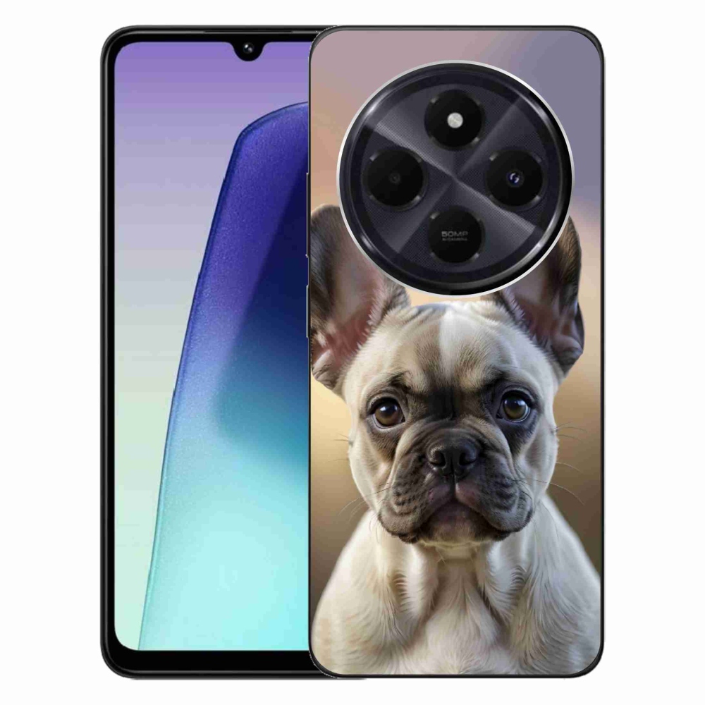 Gélový kryt mmCase na Xiaomi Redmi 14C/Poco C75 - roztomilý francúzsky buldoček