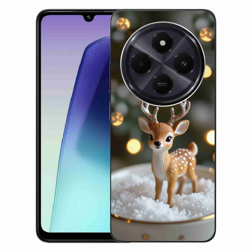 Gélový kryt mmCase na Xiaomi Redmi 14C/Poco C75 - roztomilý vianočný jeleň