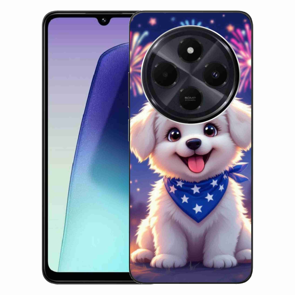 Gélový kryt mmCase na Xiaomi Redmi 14C/Poco C75 - slávnostné šteňa