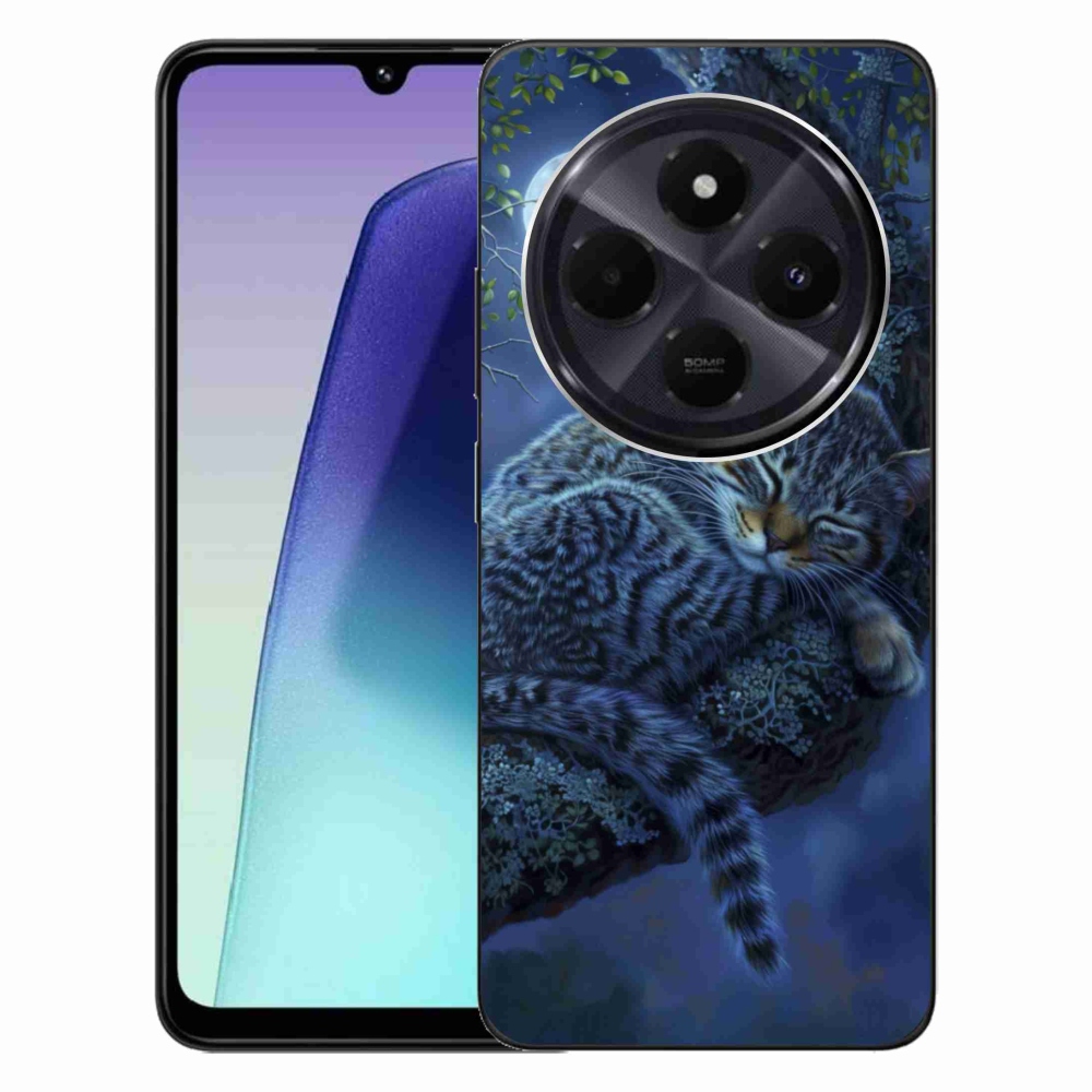 Gélový kryt mmCase na Xiaomi Redmi 14C/Poco C75 - spiaca mačka