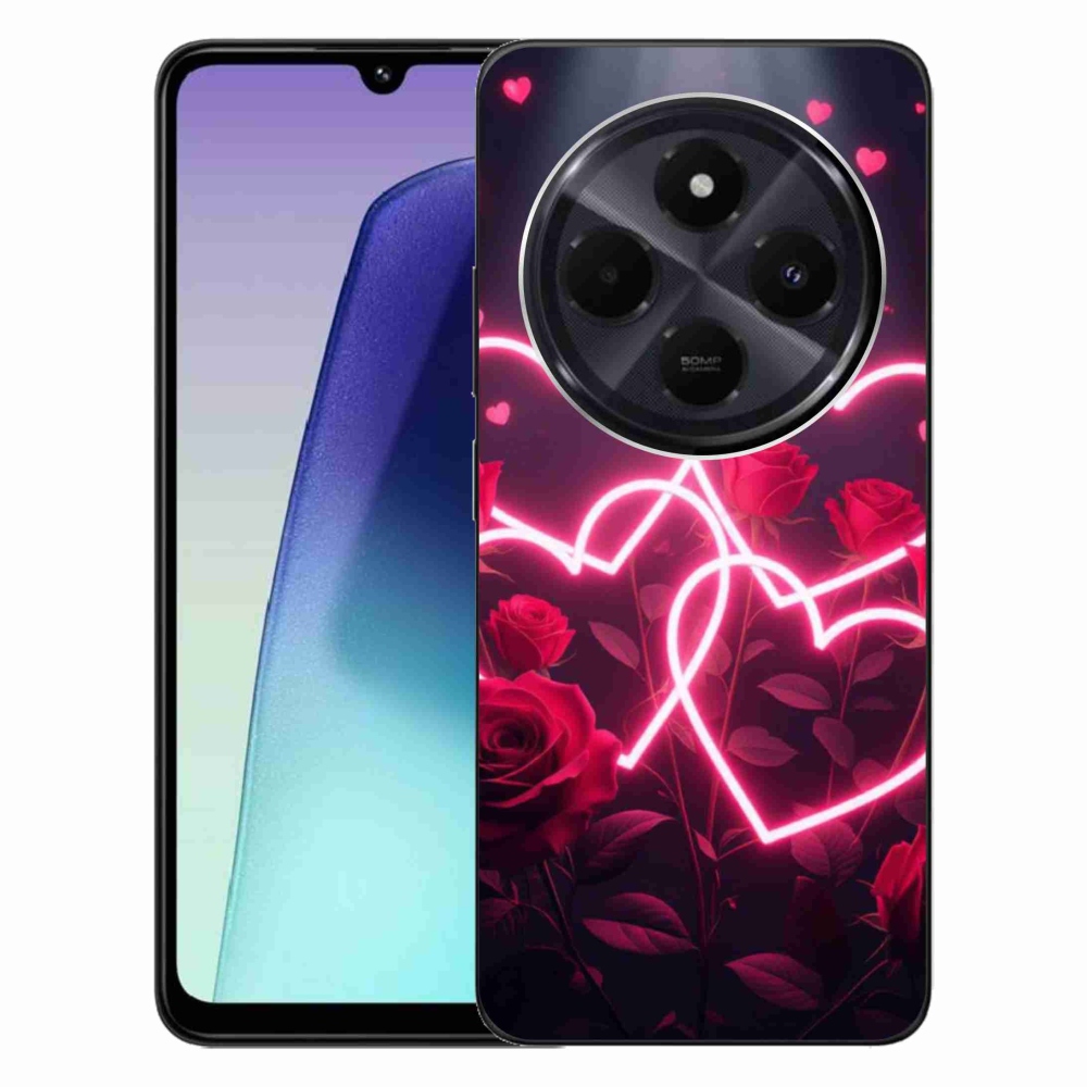 Gélový kryt mmCase na Xiaomi Redmi 14C/Poco C75 - srdce lásky