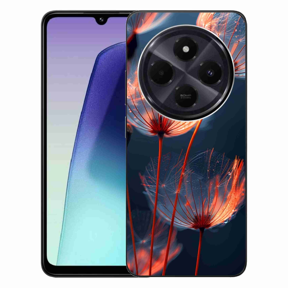 Gélový kryt mmCase na Xiaomi Redmi 14C/Poco C75 - svetielkujúce páperie