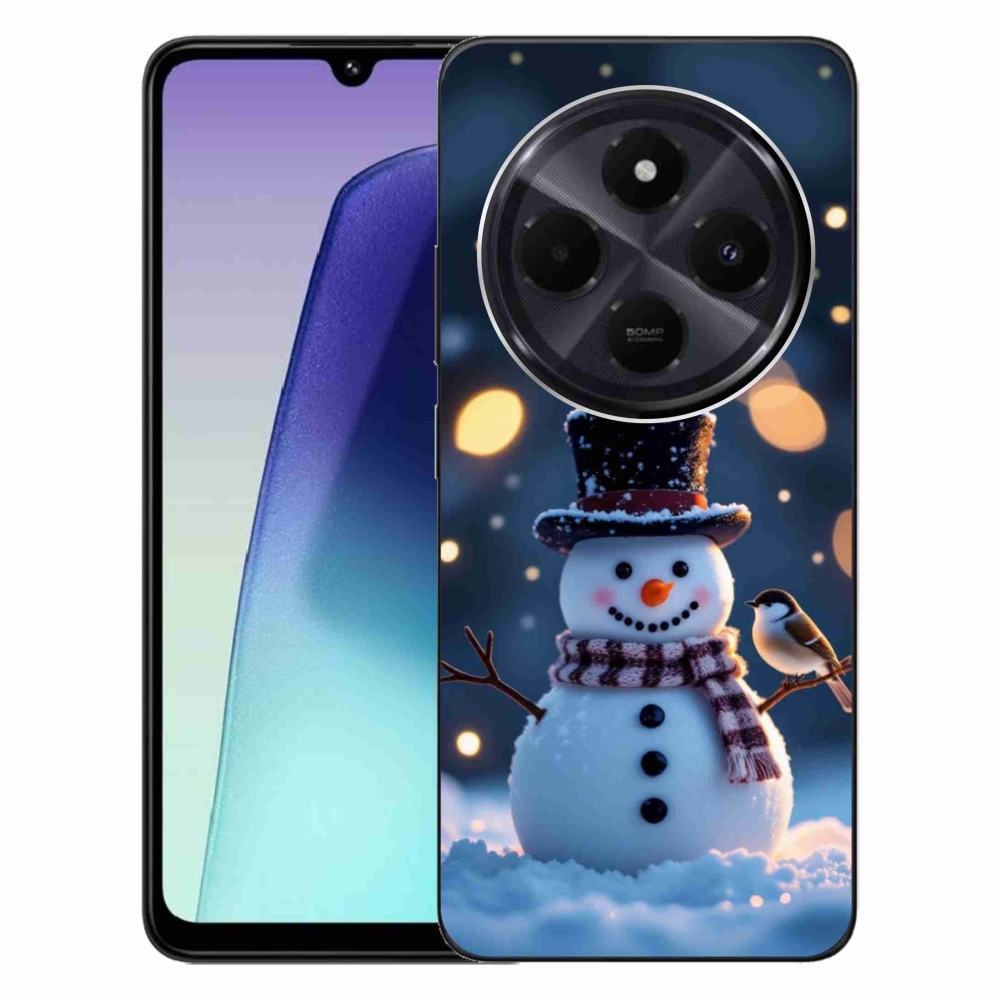 Gélový kryt mmCase na Xiaomi Redmi 14C/Poco C75 - vianočný snehuliak