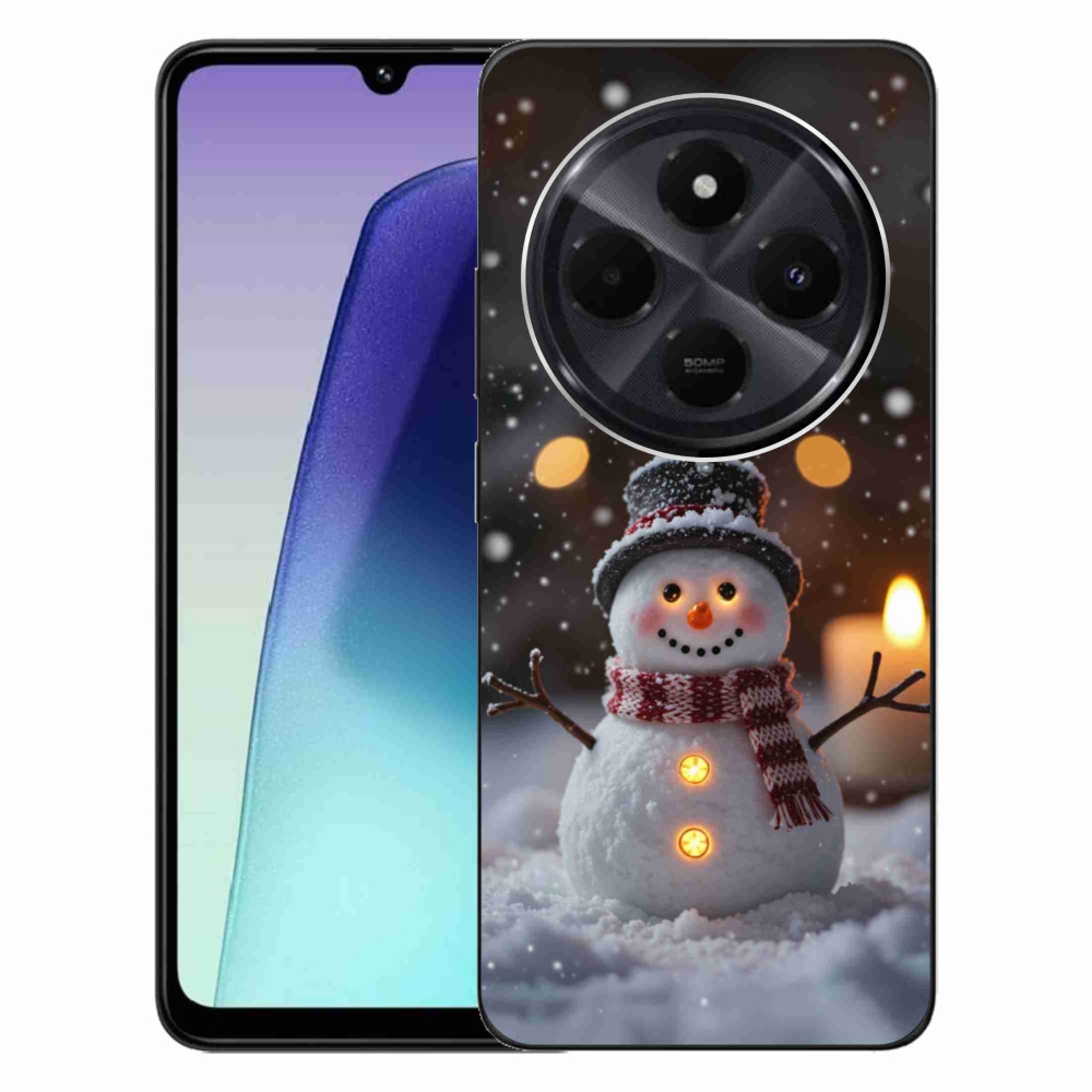 Gélový kryt mmCase na Xiaomi Redmi 14C/Poco C75 - veselý snehuliak