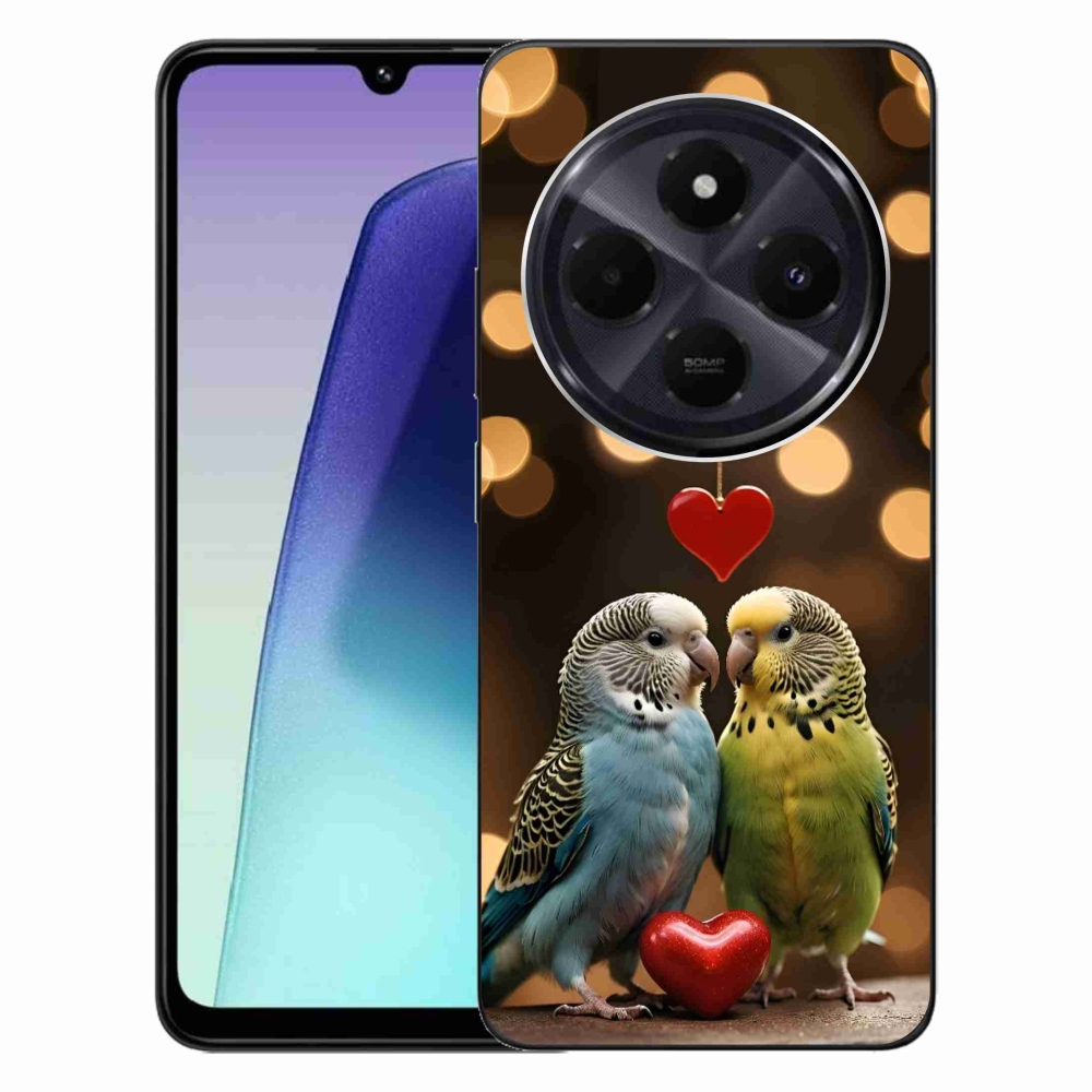 Gélový kryt mmCase na Xiaomi Redmi 14C/Poco C75 - zamilovaní papagáje