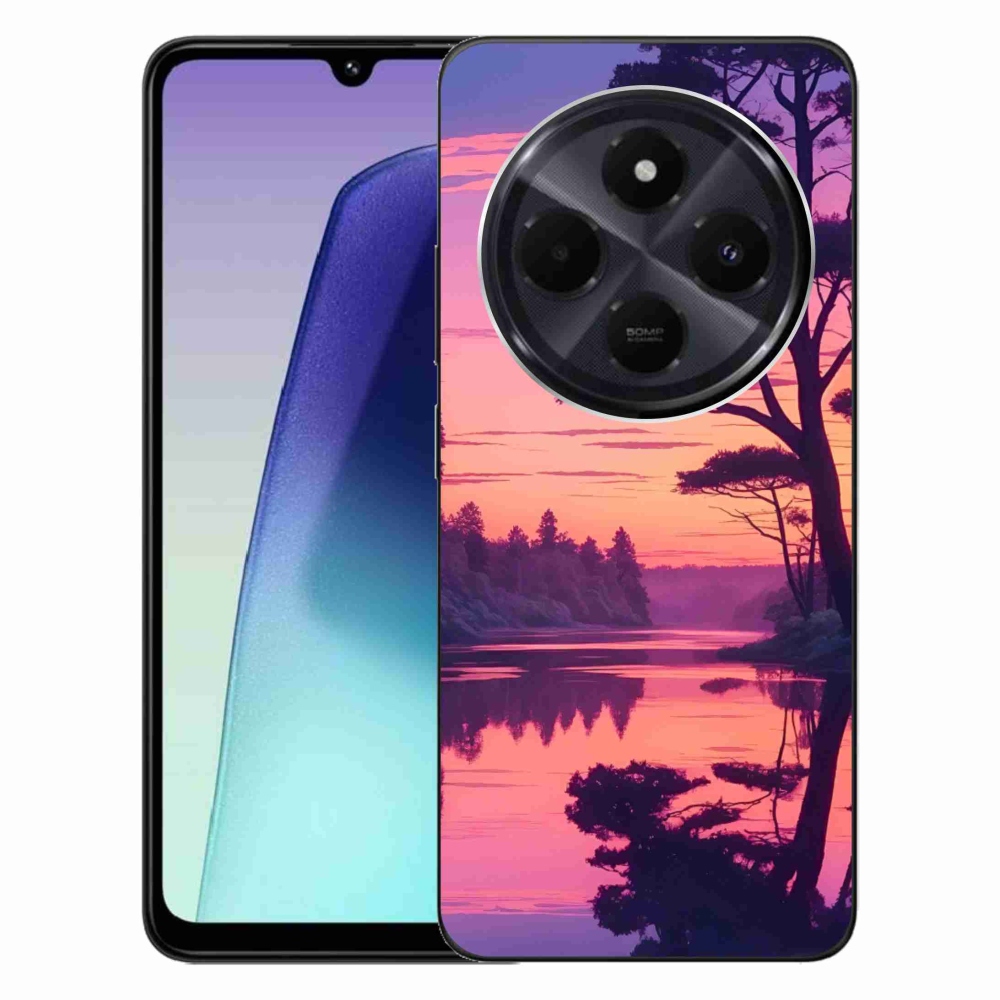 Gélový kryt mmCase na Xiaomi Redmi 14C/Poco C75 - západ slnka nad jazerom