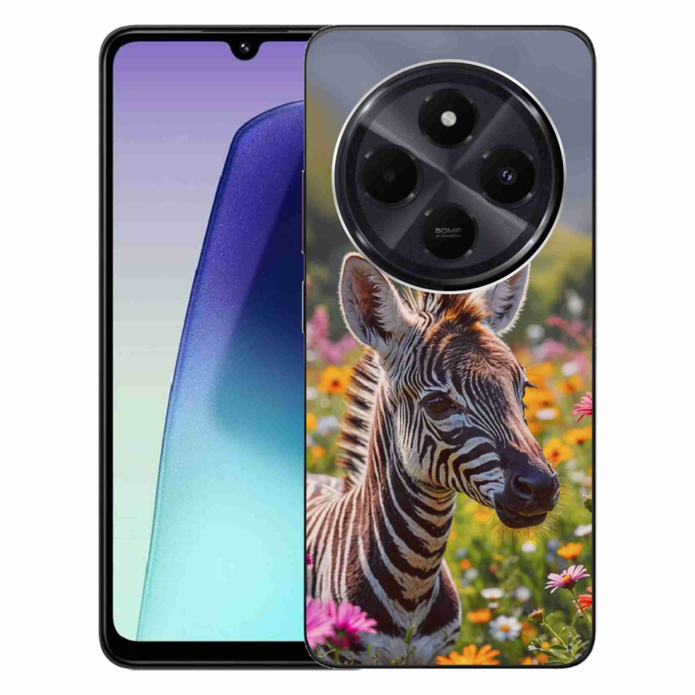 Gélový kryt mmCase na Xiaomi Redmi 14C/Poco C75 - zebra na lúke