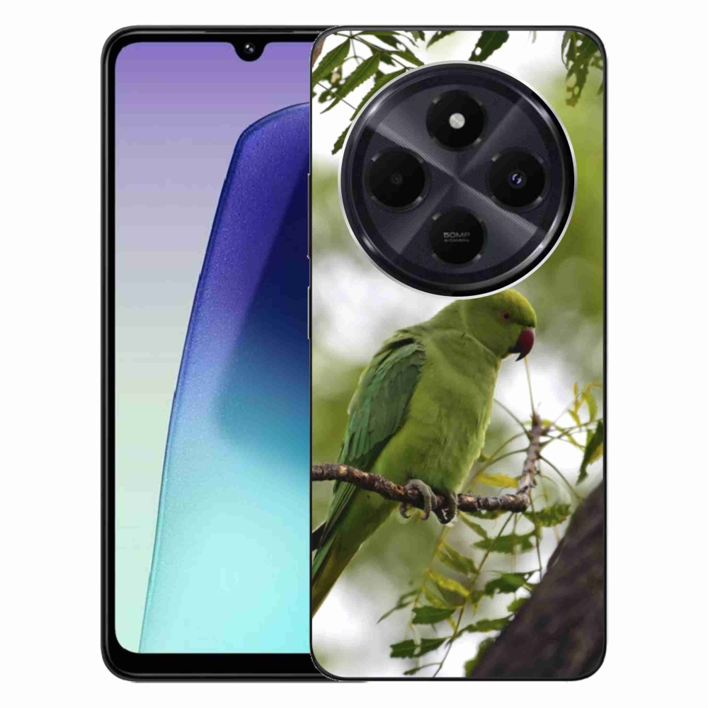 Gélový kryt mmCase na Xiaomi Redmi 14C/Poco C75 - zelený papagáj