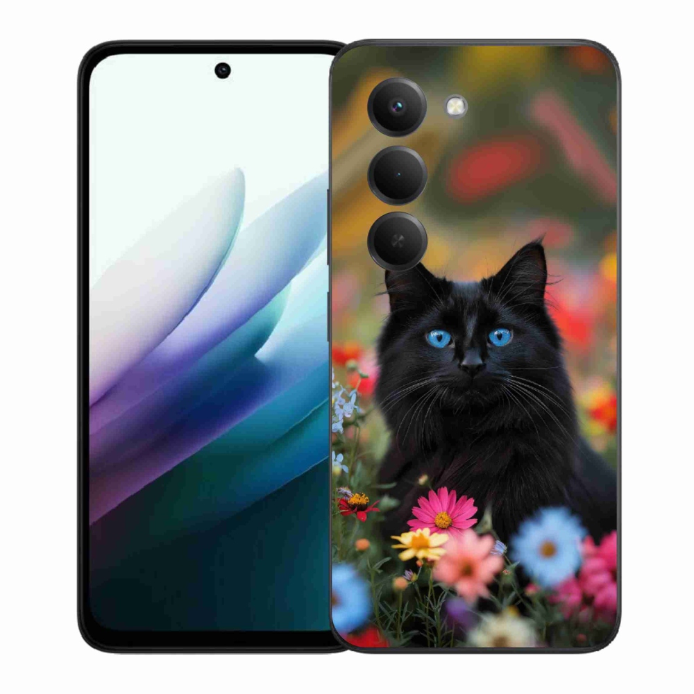 Gélový kryt mmCase na Xiaomi Redmi 15 4G/5G 171 mm - čierne mačiatko 4